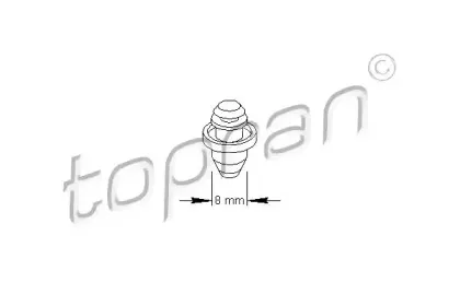 Зажим, молдинг / защитная накладка TOPRAN купить