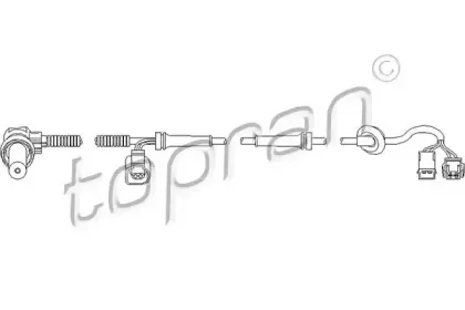Датчик, частота вращения колеса TOPRAN купить