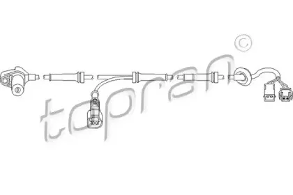 Датчик, частота вращения колеса TOPRAN купить