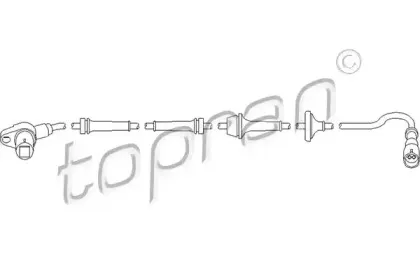 Датчик, частота вращения колеса TOPRAN купить