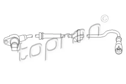 Датчик, частота вращения колеса TOPRAN купить