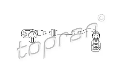 Датчик, частота вращения колеса TOPRAN купить