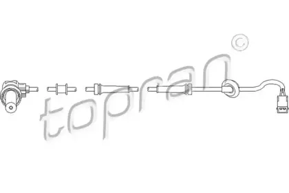 Датчик, частота вращения колеса TOPRAN купить