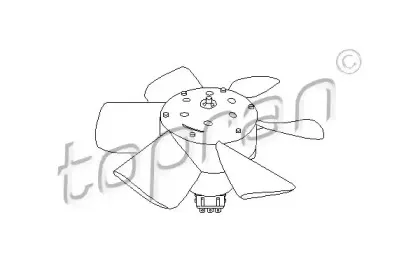 Вентилятор, охлаждение двигателя TOPRAN купить