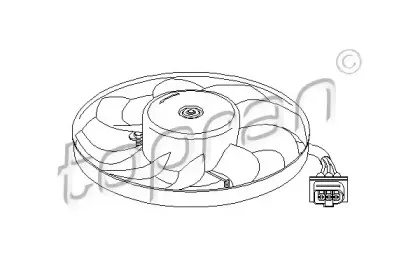 Вентилятор, охлаждение двигателя TOPRAN купить