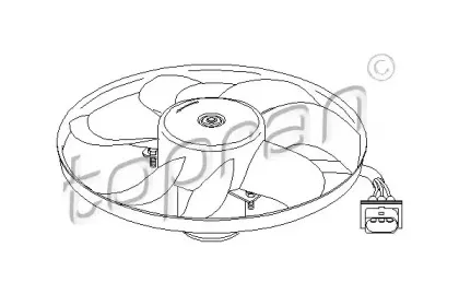 Вентилятор, охлаждение двигателя TOPRAN купить