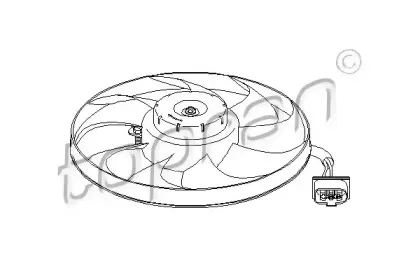 Вентилятор, охлаждение двигателя TOPRAN купить