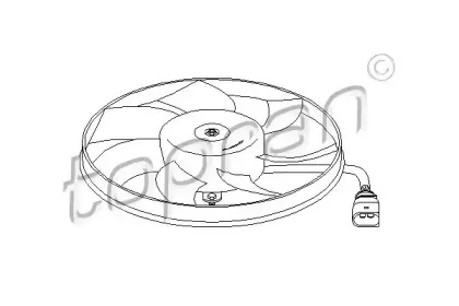 Вентилятор, охлаждение двигателя TOPRAN купить