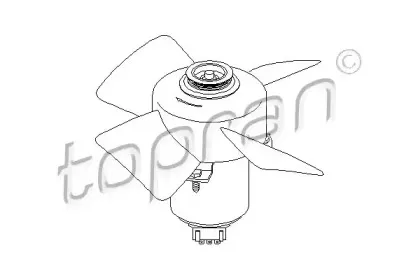 Вентилятор, охлаждение двигателя TOPRAN купить