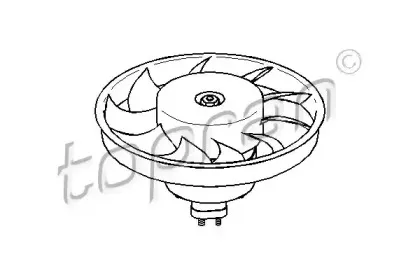 Вентилятор, охлаждение двигателя TOPRAN купить