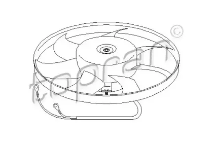Вентилятор, охлаждение двигателя TOPRAN купить