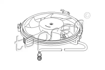 Вентилятор, охлаждение двигателя TOPRAN купить