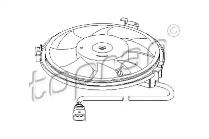 Вентилятор, охлаждение двигателя TOPRAN купить