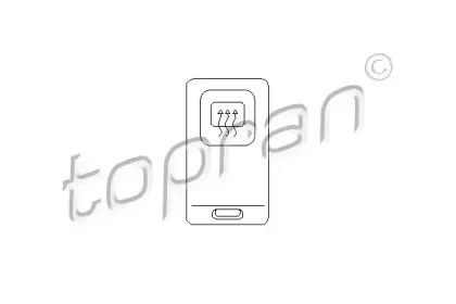 Выключатель, обогреватель заднего стекла TOPRAN купить