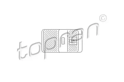 Выключатель, обогреватель заднего стекла TOPRAN купить