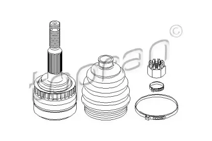 Шарнирный комплект, приводной вал TOPRAN купить