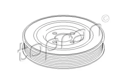 Ременный шкив, коленчатый вал TOPRAN купить