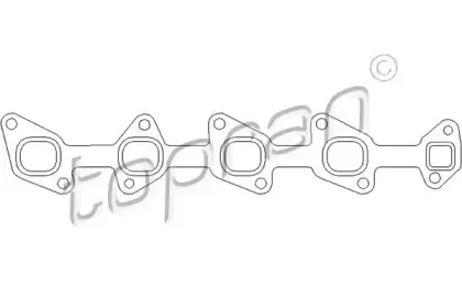 Прокладка, выпускной коллектор TOPRAN купить