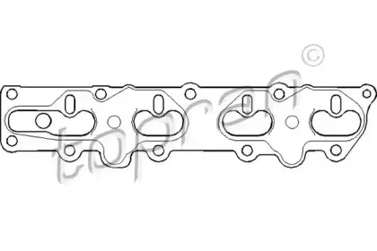 Прокладка, выпускной коллектор TOPRAN купить
