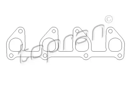 Прокладка, выпускной коллектор TOPRAN купить