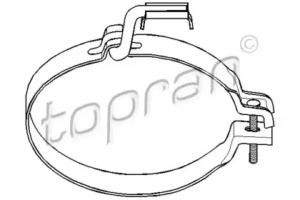 Кронштейн, глушитель TOPRAN купить