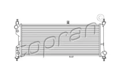 Радиатор, охлаждение двигателя TOPRAN купить