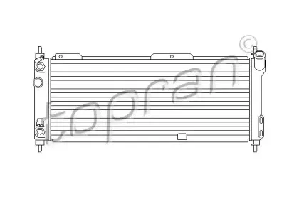 Радиатор, охлаждение двигателя TOPRAN купить
