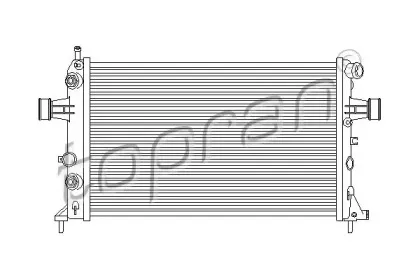 Радиатор, охлаждение двигателя TOPRAN купить