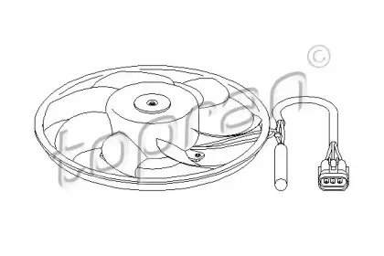 Вентилятор, охлаждение двигателя TOPRAN купить