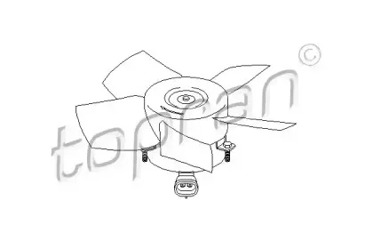 Вентилятор, охлаждение двигателя TOPRAN купить