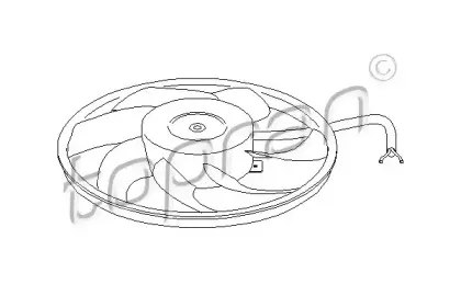 Вентилятор, охлаждение двигателя TOPRAN купить