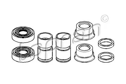 Ремкомплект, тормозной суппорт TOPRAN купить