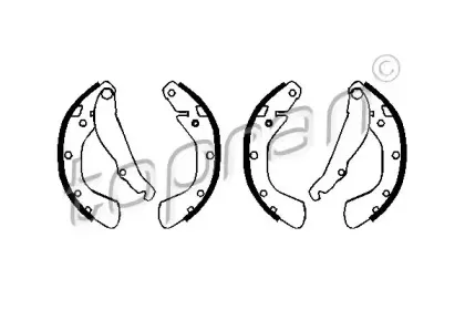 Комплект тормозных колодок TOPRAN купить
