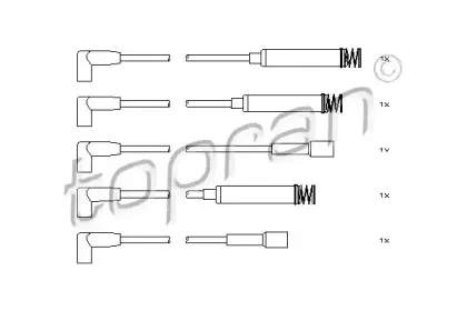 Комплект проводов зажигания TOPRAN купить
