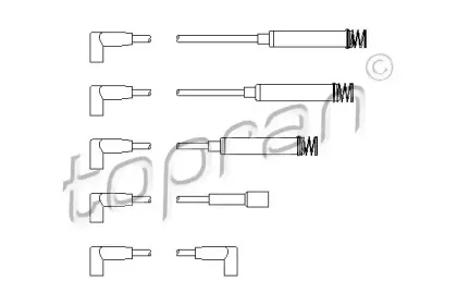 Комплект проводов зажигания TOPRAN купить
