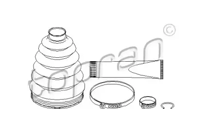 Комплект пылника, приводной вал TOPRAN купить