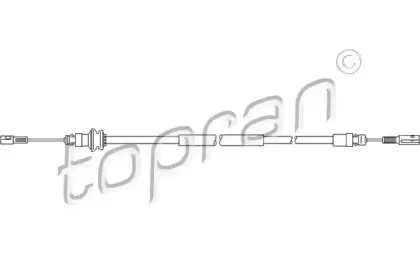 Трос, стояночная тормозная система TOPRAN купить