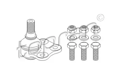 Несущий / направляющий шарнир TOPRAN купить