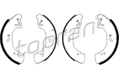 Комплект тормозных колодок TOPRAN купить