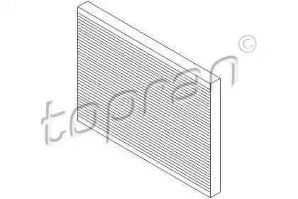 Фильтр, воздух во внутренном пространстве TOPRAN купить