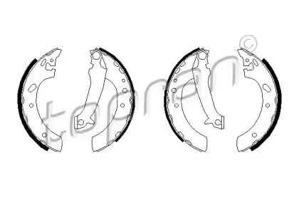 Комплект тормозных колодок TOPRAN купить