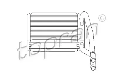Теплообменник, отопление салона TOPRAN купить