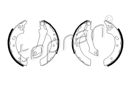 Комплект тормозных колодок TOPRAN купить