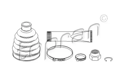 Комплект пылника, приводной вал TOPRAN купить