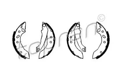 Комплект тормозных колодок TOPRAN купить