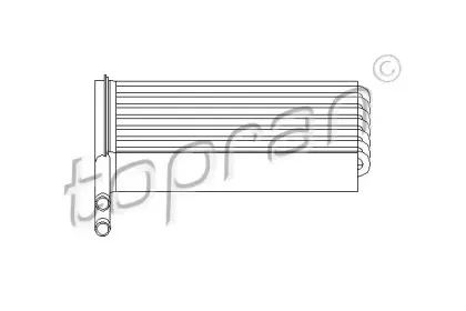 Теплообменник, отопление салона TOPRAN купить