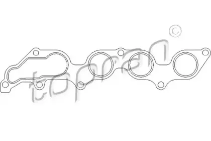 Прокладка, выпускной коллектор TOPRAN купить