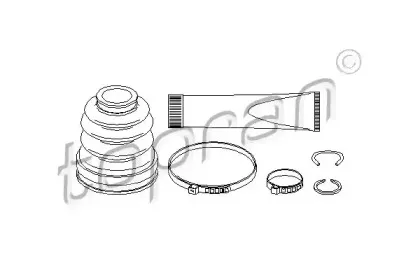 Комплект пылника, приводной вал TOPRAN купить