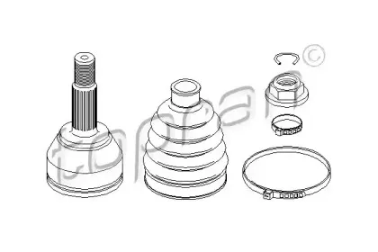 Шарнирный комплект, приводной вал TOPRAN купить