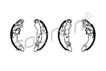 Комплект тормозных колодок TOPRAN купить